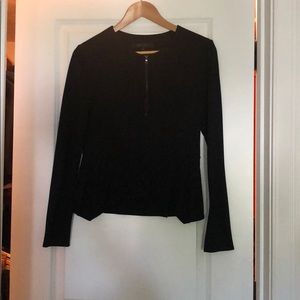 Black BCBG peplum top